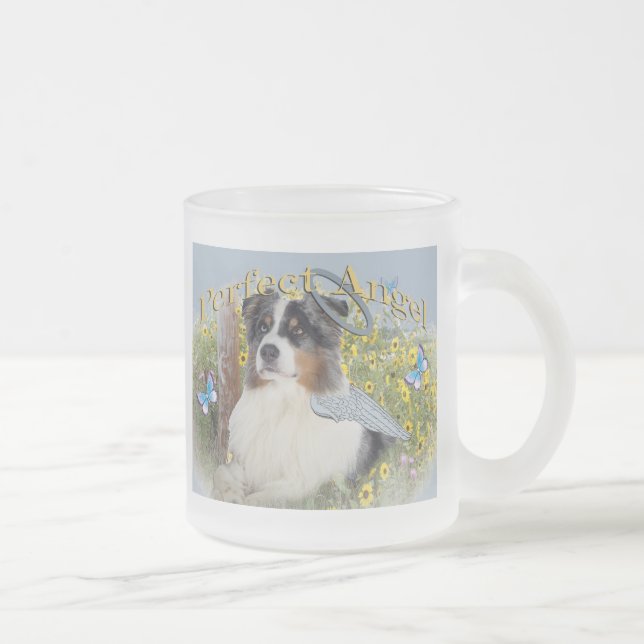 Perfekt ängel för australian shepherd frostad glasmugg (Höger)