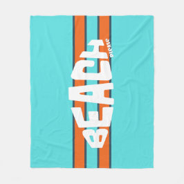 Perfekt, Aqua Blue & Orange Fleecefilt