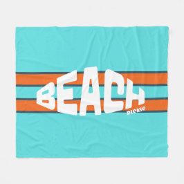Perfekt, Aqua Blue & Orange Fleecefilt