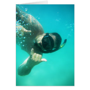 perfekt av foton snorkeling OBS kort