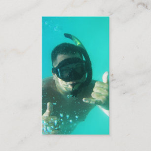 perfekt av foton snorkeling visitkort