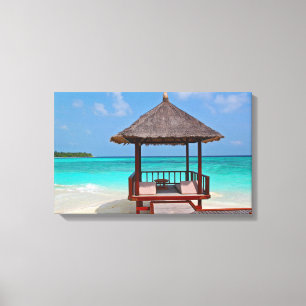 Perfekt Beach Hut Canvastryck