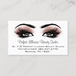 Perfekt Beauty Studio Services Lash Ro Visitkort