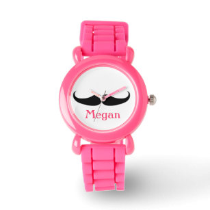 Perfekt Birthday Mustache Watch Gift Tonåring Girl Armbandsur