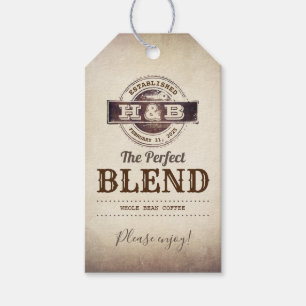Perfekt Blanda Bröllop-kaffe-favoriter Presentetikett