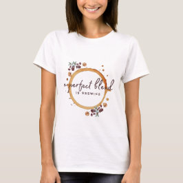 Perfekt Blandning Bryggs Kaffe Bönor Babyfirande T Shirt