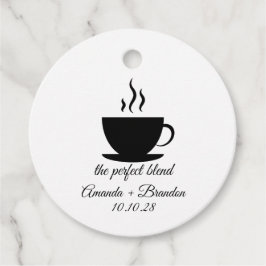Perfekt-blandningskkaffe Bröllop Tack Gåvor Etiketter