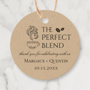 Perfekt-blandningskkaffe Gåvor Etiketter