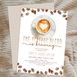 Perfekt Blend Baby Shower Inbjudan | Kaffe