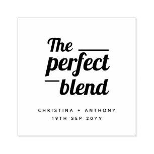 Perfekt Blend Bold Typography Wedamp Stamp Stämpel