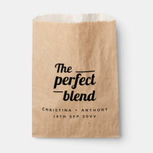 Perfekt Blend Bröllop Coffee Beans Favor Bag