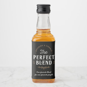 Perfekt Blend Bröllop Liquor Flaska-etikett Spritflaskor Etikett