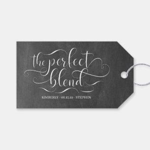Perfekt Blend Bröllop Presentetikett