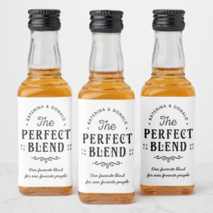 Perfekt Blend Bröllop Spritflaskor Etikett