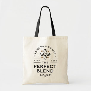 Perfekt Blend Coffee Bröllop Gift Tote Bag Tygkasse