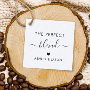 Perfekt Blend Coffee Gift Märkre, Bröllop, Kraft Gåvor Etiketter