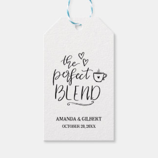 Perfekt Blend Cute Script-bröllopsförmån Presentetikett