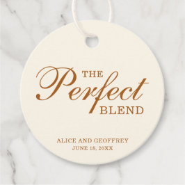Perfekt Blend Elegant Ivory Copper Bröllop Gåvor Etiketter