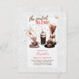Perfekt Blend Inbjudningskort för möhippa COFFEE