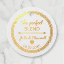 Perfekt Blend Quote - Photo Bröllop Gold Foil