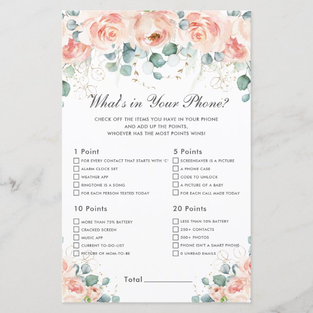 Perfekt  Blommigt vad är i din Mobila spel Baby (Framsida)