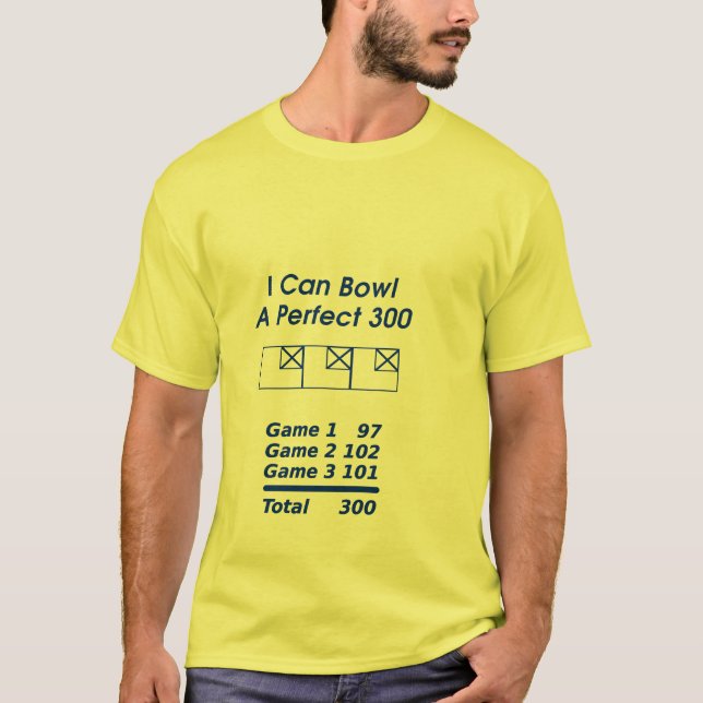 Perfekt bowlingställning tee (Framsida)