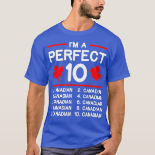 Perfekt Canadian Flagga Maple Löv Funny Canada Ott T Shirt