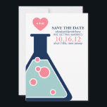 Perfekt Chemistry Bröllop spara datum Spara Datumet<br><div class="desc">Bröllop spara datum tillkännager eller bjuder in på ett litet "nonsens" eller "geeky"-tema.</div>