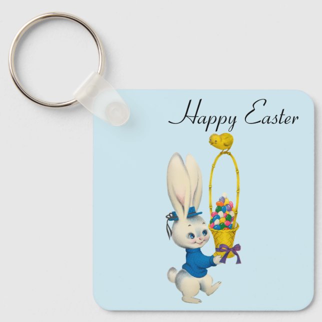 Perfekt, Coola Glad påsk, Bunny Nyckelring (Framsida)