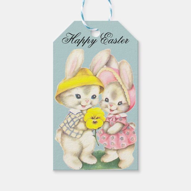 Perfekt, Coola Glad påsk, Bunny Presentetikett (Framsidan)