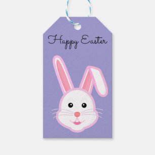 Perfekt, Coola Glad påsk, Lila Bunny Presentetikett
