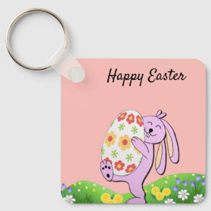 Perfekt, Coola Glad påsk, Lycklig Bunny Nyckelring