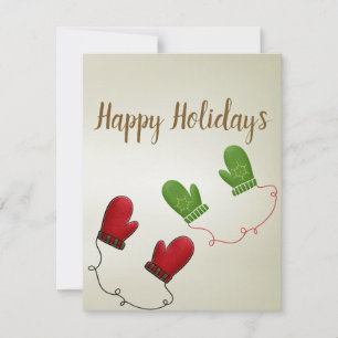 Perfekt, Coola julhandskar, Helgdag Card Julkort
