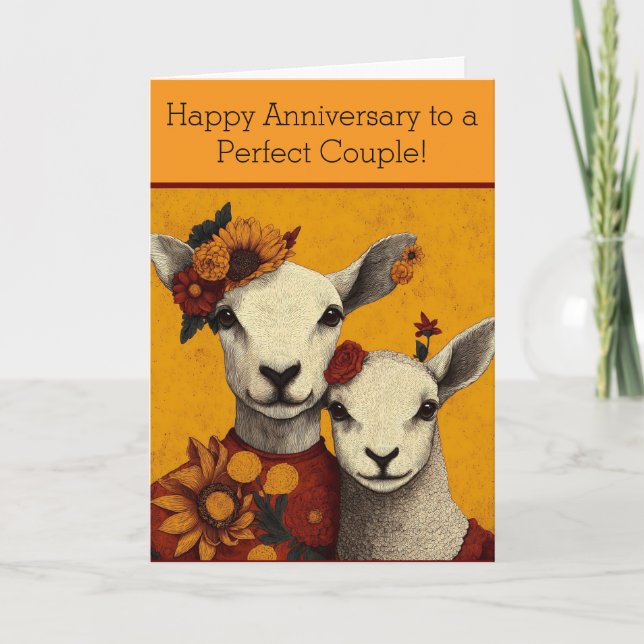 PERFEKT COUPLE ANNIVERSARY CARD TACK KORT (Framsida)