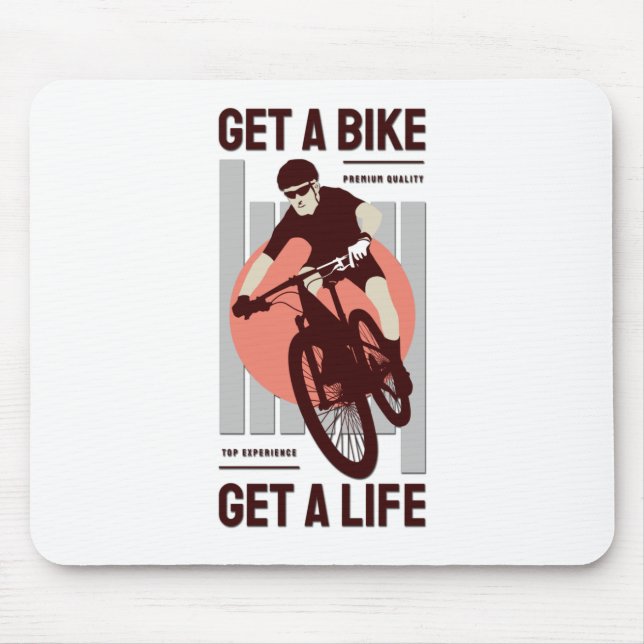 Perfekt cyklistdesign - Skaffa en cykel, skaffa et Musmatta (Framsidan)