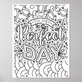 Perfekt Dag - färgsida Poster