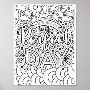Perfekt Dag - färgsida Poster