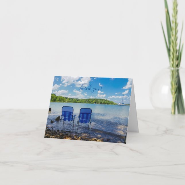 Perfekt Dag vid Sjö-tackkortet Tack Kort (Framsida)