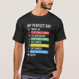 Perfekt-dagen Videogames Gaming Gamer T Shirt