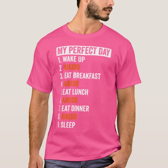 Perfekt Day Aikido Girls Boys T Shirt (Framsida)