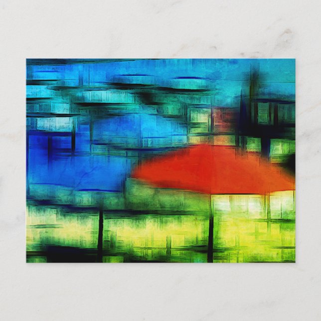 Perfekt digital effekt av stil "intryck" helg vykort (Framsida)