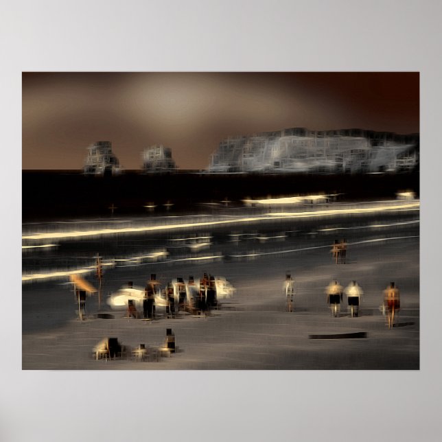 Perfekt digital effekt av stil "intryck" poster (Framsidan)