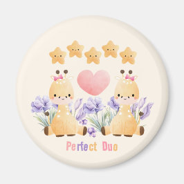 Perfekt Duo | Litet Par Giraff Magnet