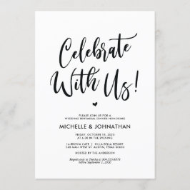 Perfekt Elegant bröllop Rehearsal Dinner Inbjudan