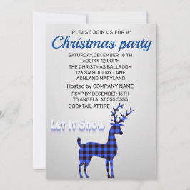 Perfekt, Elegant, SilverBlue Shine jul Inbjudningar