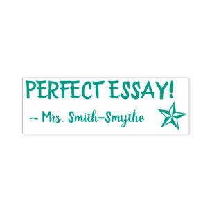 perfekt ESSAY! Instruktör Rubber Frimärke Självfärgande Stämpel