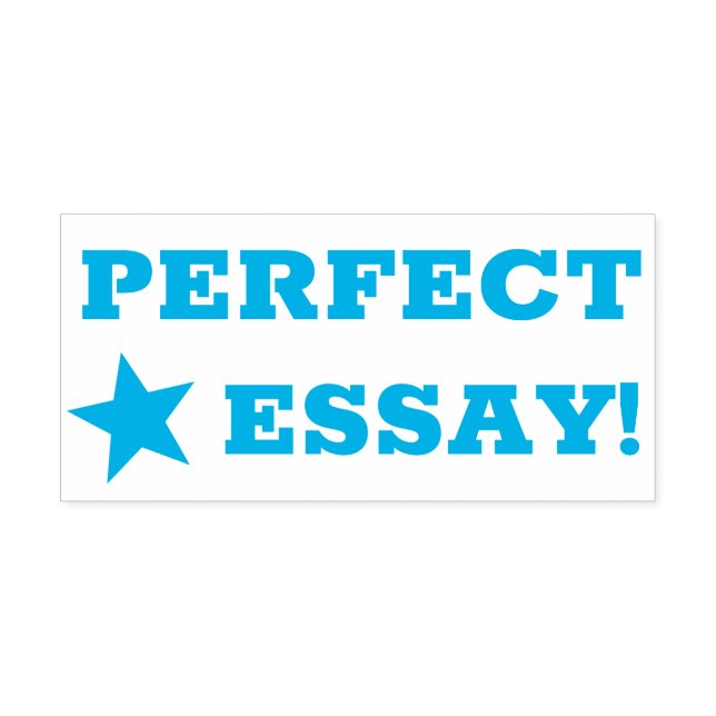 perfekt ESSAY! Rekommendation Rubber Frimärke Självfärgande Stämpel (Design)