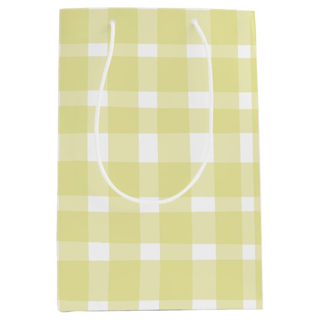 Perfekt felaktig Pastel Gult Gingham Large Gi (Framsidan)