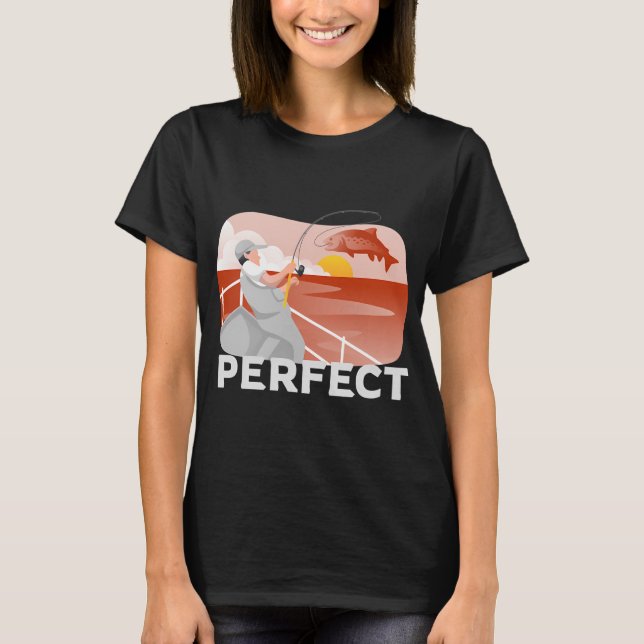 Perfekt fiske t shirt (Framsida)