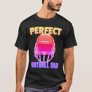 Perfekt Football Pappa - American Football Helmet  T Shirt
